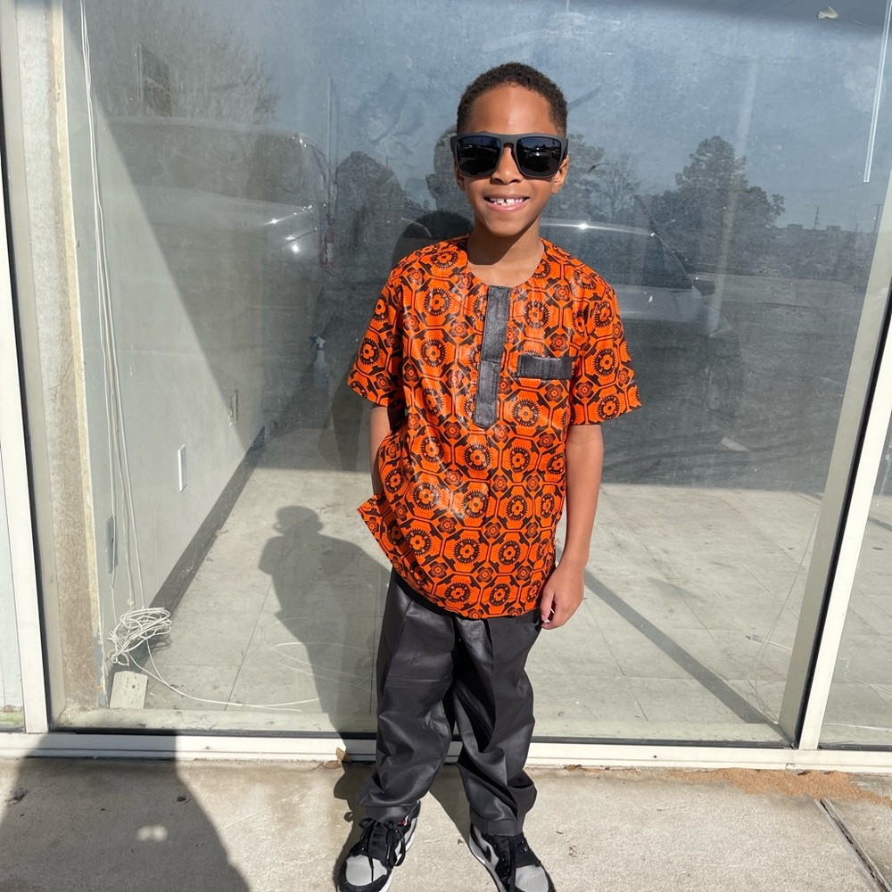 African clothing for boys 2 set of top and pant
